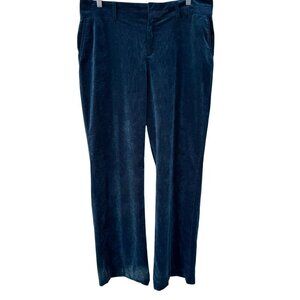 Coldwater Creek Womens Flat Front Corduroy Straight Leg Stretch Trousers Pants 1